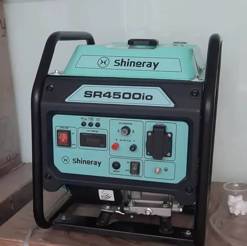 موتور برق بنزینی ۳.۸ کیلووات اینورتردار هندلی شینری مدل SR4500-IO - تصویر 1