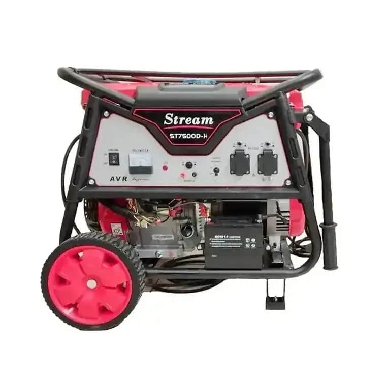 موتور برق 6.5 کیلووات بنزینی استارتی چرخدار استریم مدل ST7500D-H - تصویر 1