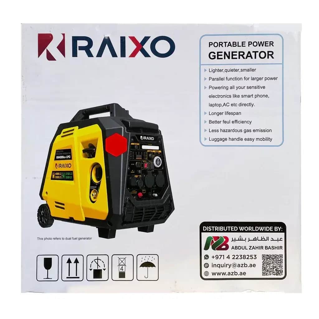 موتور برق ۴ کیلووات سایلنت تک فاز ریموت استارت راکسیو مدل RB4000ie - تصویر 3