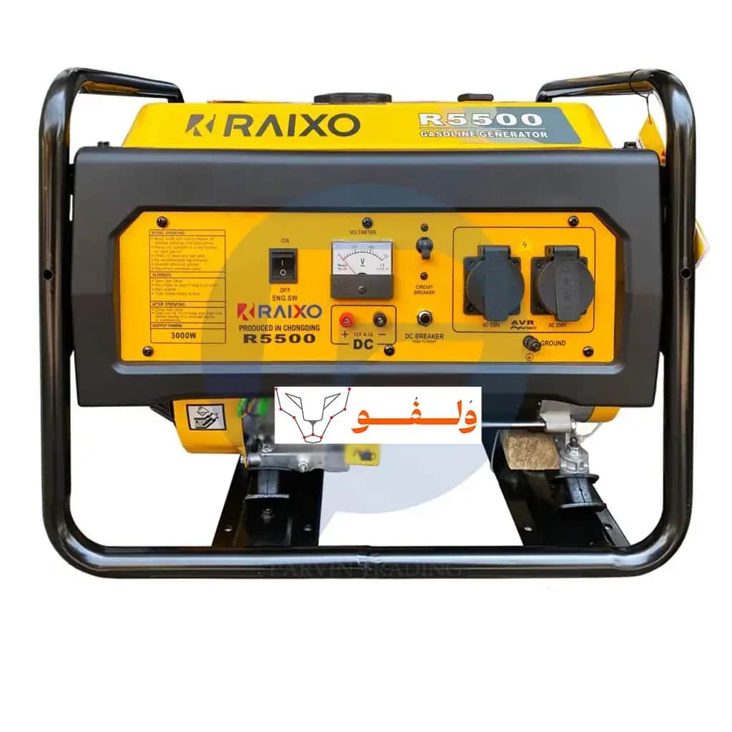 موتور برق 3 کیلووات  بنزینی هندلی تکفاز  راکسیو مدل R5500 - تصویر 1