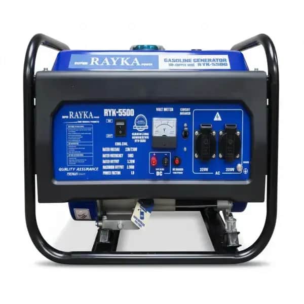 موتور برق 3.5 کیلووات بنزینی تکفاز استارتی رایکا مدل RYK-5500S - تصویر 1