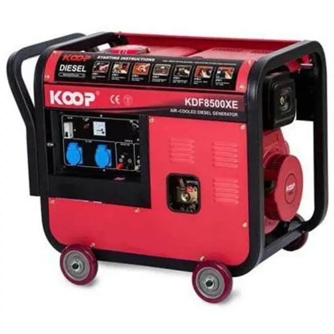 موتور برق ۶ کیلو وات تک فاز استارتی دیزلی کوپ مدل KDF8500XE - تصویر 1