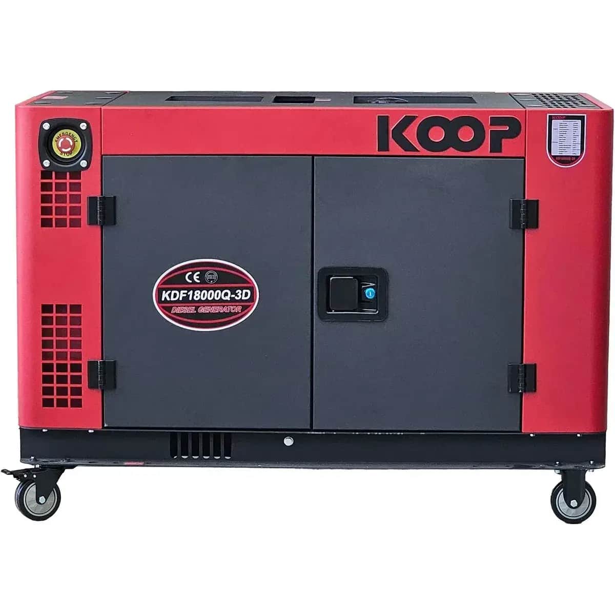 موتور برق ۱۳ کیلووات تک فاز و سه فاز استارتی دیزلی کوپ KDF18000Q-3D - تصویر 1