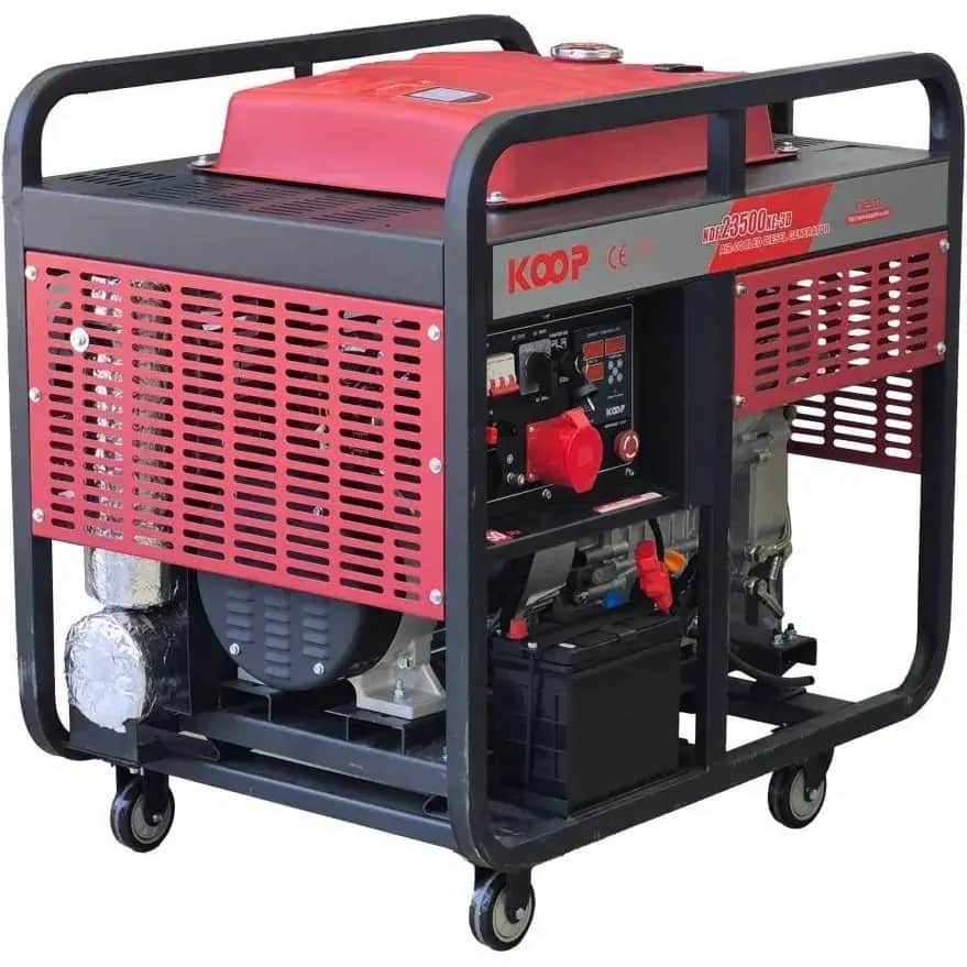 موتور برق 16 کیلووات تک فاز و سه فاز استارتی دیزلی کوپ  KDF23500 XE-3D - تصویر 3