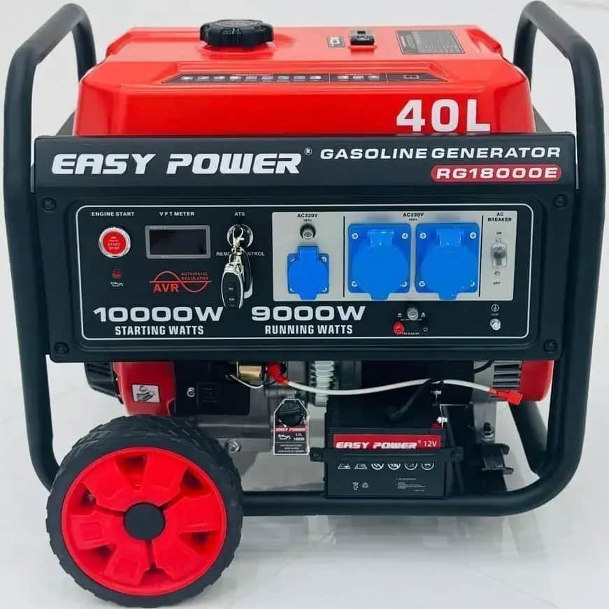 موتور برق ۱۰ کیلووات بنزینی تک فاز ریموت استارت ایزی پاور مدل RG18000E - تصویر 1