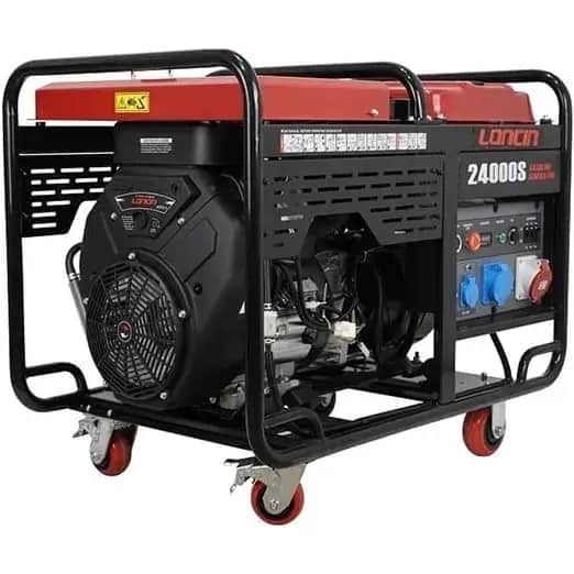 موتور برق ۱۸ کیلووات بنزینی سه فاز استارتی لانسین مدل LC24000S - تصویر 1