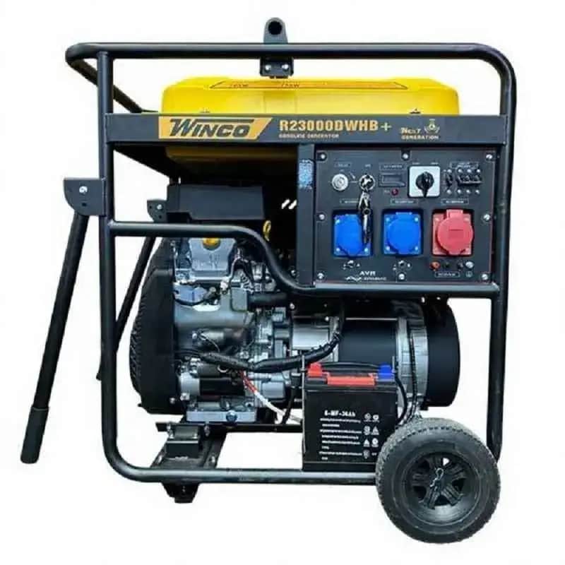 موتور برق 16 کیلووات بنزینی  سه فاز ریموت استارت وینکو مدل R23000DWHB - تصویر 1