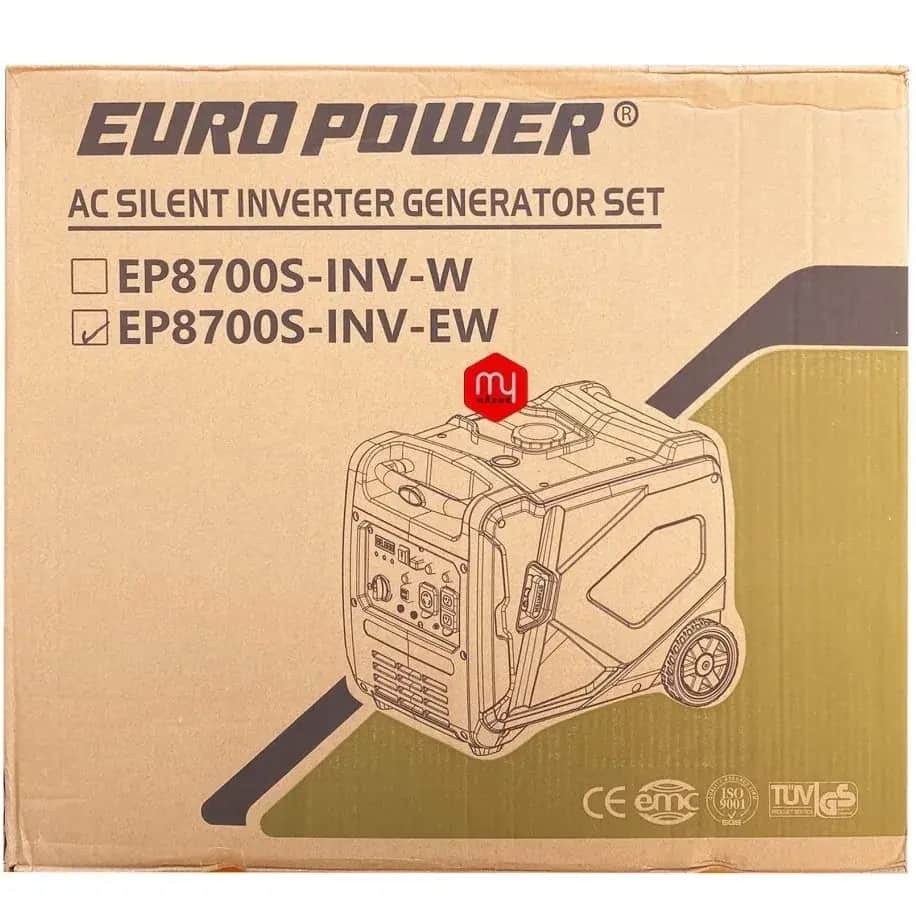 موتور برق 5 کیلووات بنزینی سایلنت اتک فاز هندلی اینورتر دار یورو پاور مدل EP8700S INV EW - تصویر 3