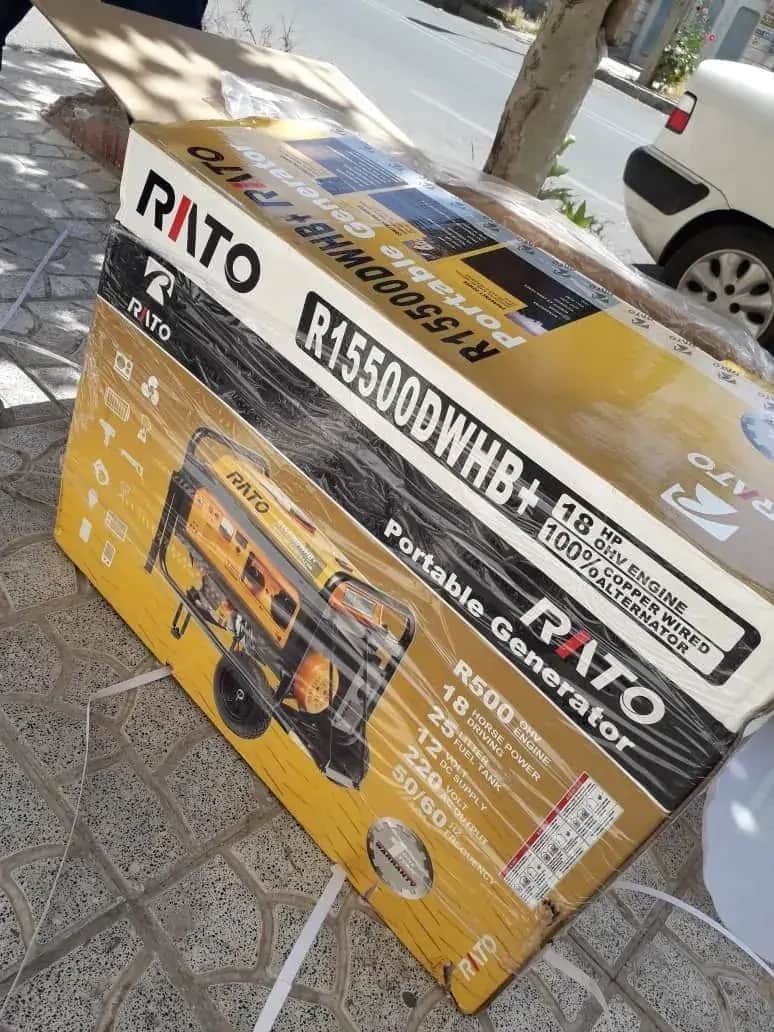 موتور برق 8.5 کیلو وات تک فاز استارتی بنزینی راتو مدل R15500DWHB  - تصویر 3