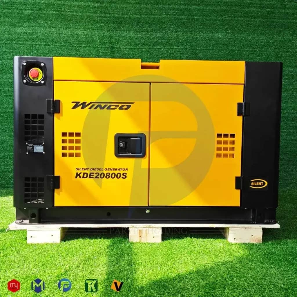 موتور برق ۲۰ کاوا (15 کیلووات) سایلنت دیزلی سه فاز ریموت استارتی وینکو مدل KDE20800S - تصویر 3