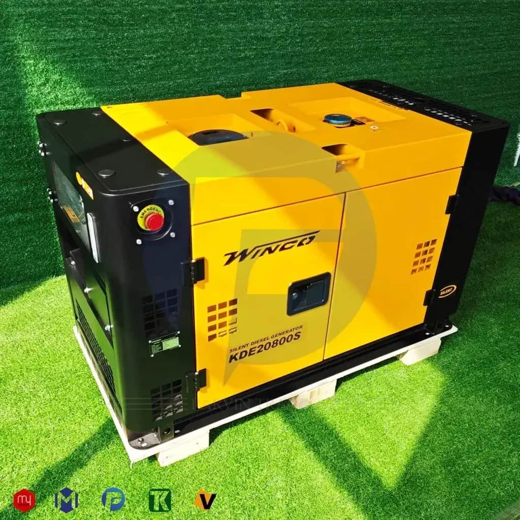 موتور برق ۲۰ کاوا (15 کیلووات) سایلنت دیزلی سه فاز ریموت استارتی وینکو مدل KDE20800S - تصویر 4