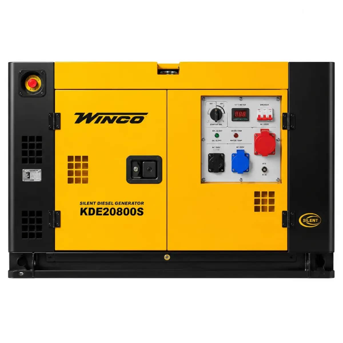 موتور برق ۲۰ کاوا (15 کیلووات) سایلنت دیزلی سه فاز ریموت استارتی وینکو مدل KDE20800S - تصویر 1