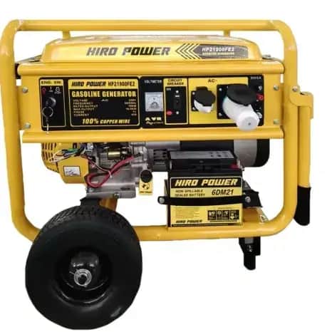 موتور برق ۱۰.۵ کیلووات تک فاز بنزینی استارتی هیرو پاور مدل HP21900FE2 - تصویر 1