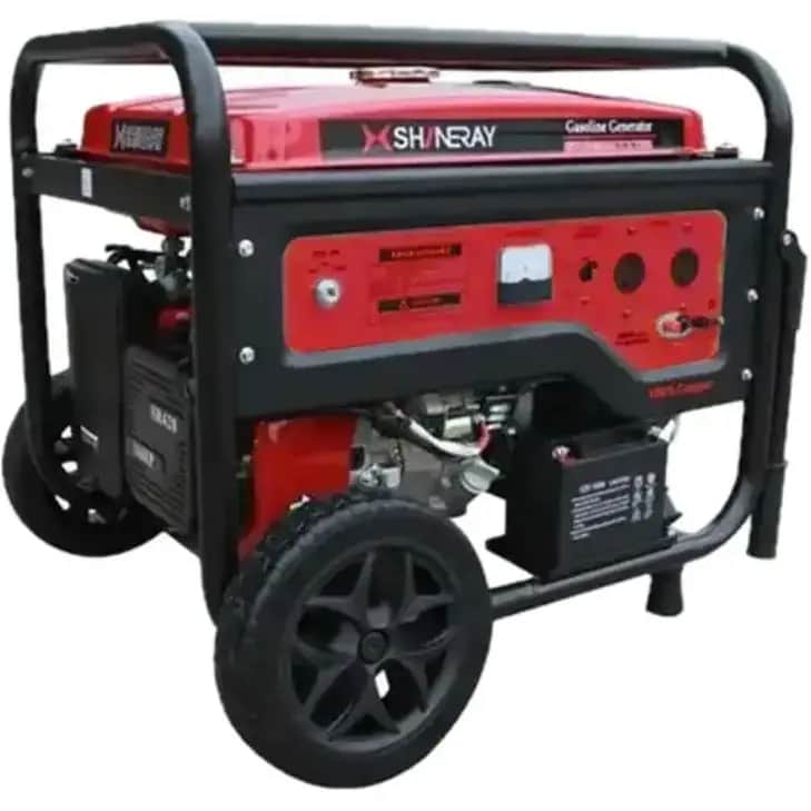 موتور برق ۸.۵ کیلووات تک فاز استارتی بنزینی شینری مدل SRGE9500E - تصویر 1