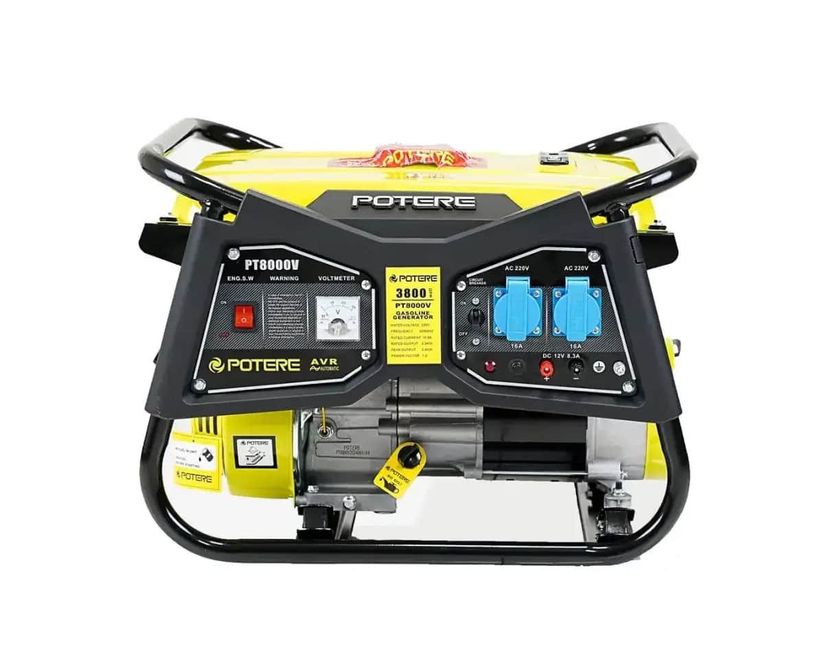 موتور برق 3.8 کیلو وات بنزینی تکفاز هندلی پوتر مدل PT8000V - تصویر 1