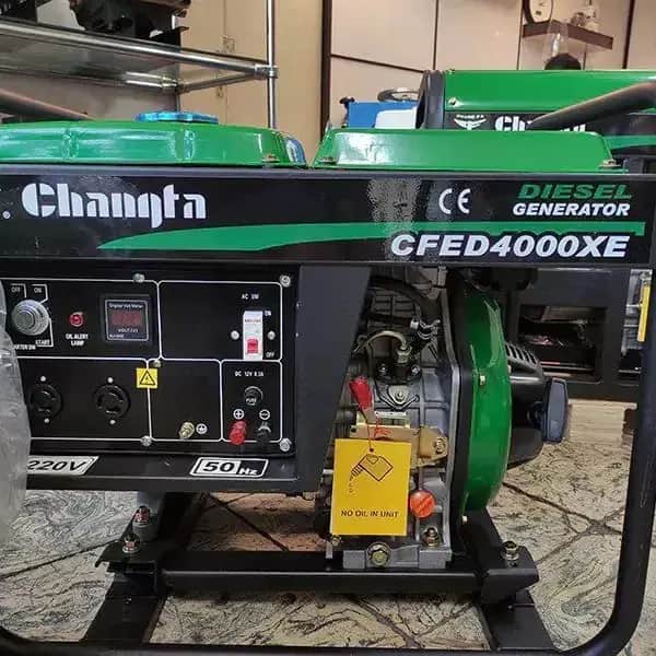 موتوربرق 3 کیلووات گازوئیلی چانگفا  مدل CFED4000XE - تصویر 1