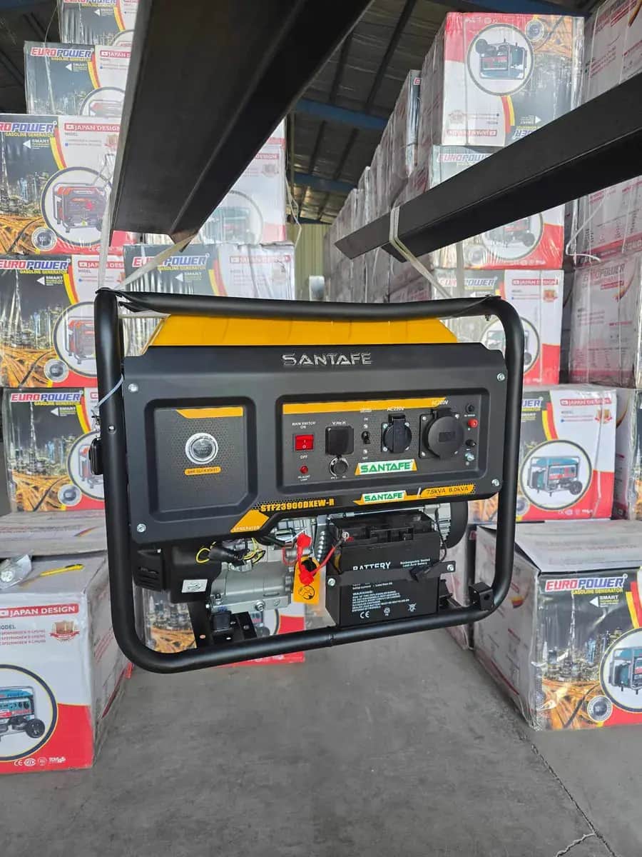 موتور برق 8 کاوا بنزینی تکفاز ریموت استارت سانتافه مدل STF-23900-R - تصویر 1