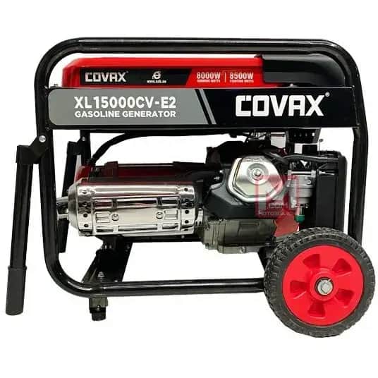 موتور برق ۸.۵ کیلووات تکفاز هندلی استارتی بنزینی کواکس XL15000CV-E2 - تصویر 1