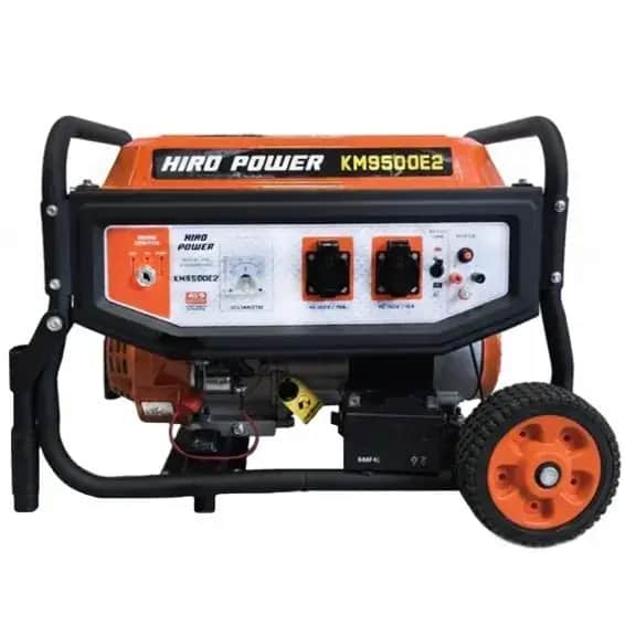 موتور برق بنزینی استارتی تک فاز ۳.۸ کیلووات هیرو پاور مدل KM9500E2 - تصویر 1