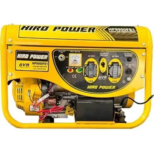 موتور برق ۳.۸ کیلووات بنزینی استارتی تک فاز هیرو پاور مدل HP9900FE1 - تصویر 1