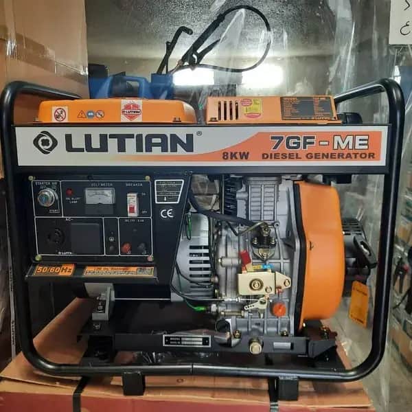موتور برق 8 کیلووات دیزلی تکفاز استارتی لوتیان مدل 7GF-ME - تصویر 1