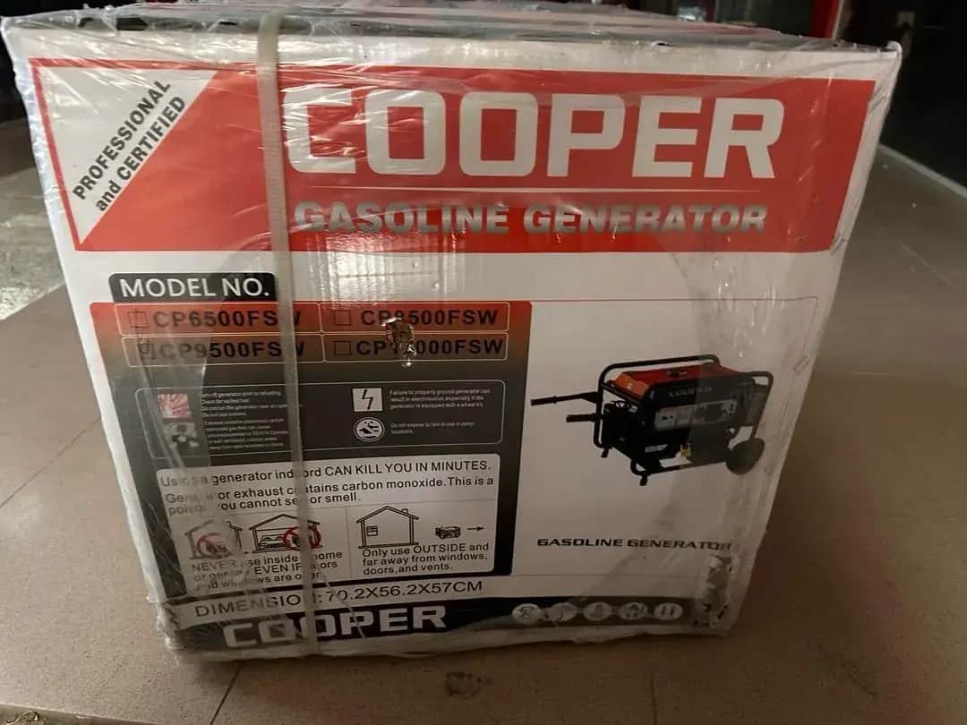 موتور برق ۸.۵ کیلووات بنزینی تکفاز استارتی کوپر مدل CP9500FSW+ATS - تصویر 3
