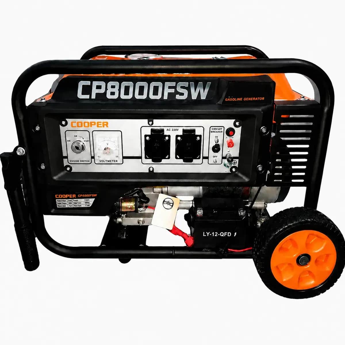 موتور برق 7.5 کیلووات بنزینی تکفاز استارتی کوپر مدل CP8000FSW - تصویر 1
