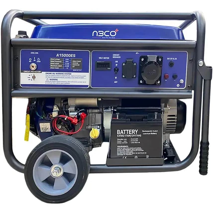 موتور برق ۸.۵ کیلووات بنزینی  تک فاز بنزینی استارتی آبکو مدل A15000ES - تصویر 1
