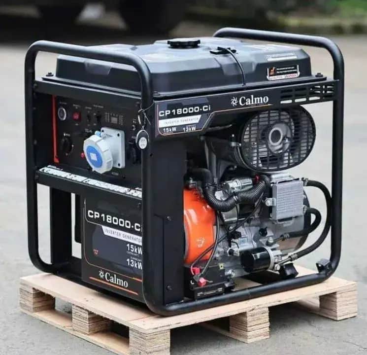 موتور برق 15 کیلووات بنزینی تک فاز استارتی کالمو مدل CP18000.Ci - تصویر 1