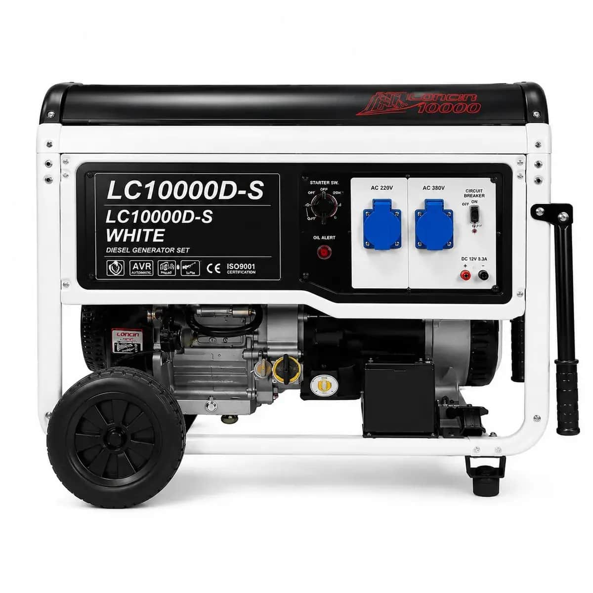موتور برق  8 کیلووات بنزینی تک فاز استارتی لانسین مدل LC10000D_S - تصویر 1