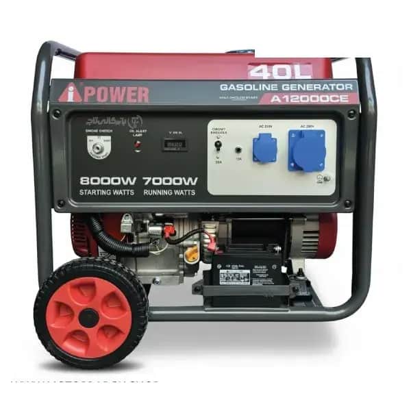 موتور برق 8 کیلووات بنزینی تک فاز استارتی AiPOWER مدل A12000CE - تصویر 1