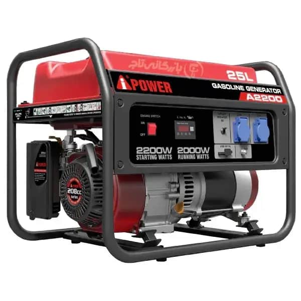 موتور برق 2.2 کیلووات بنزینی تک فاز هندلی AiPOWER مدل A2200 - تصویر 1