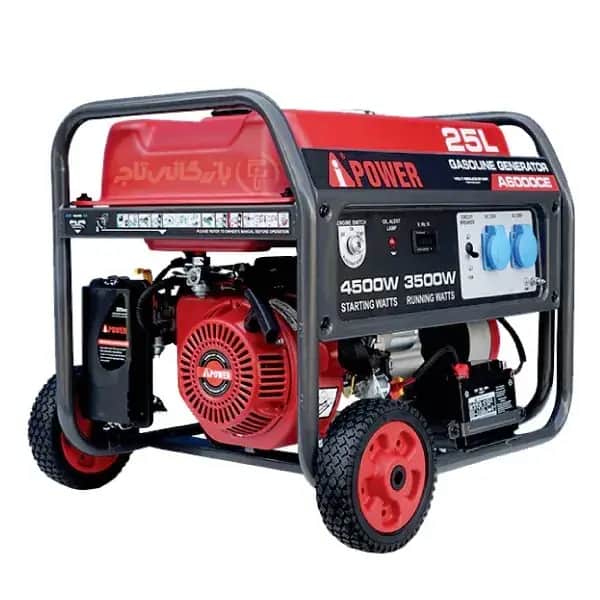 موتور برق 4.5 کیلووات بنزینی تک فاز استارتی AiPOWER مدل A6000CE - تصویر 1