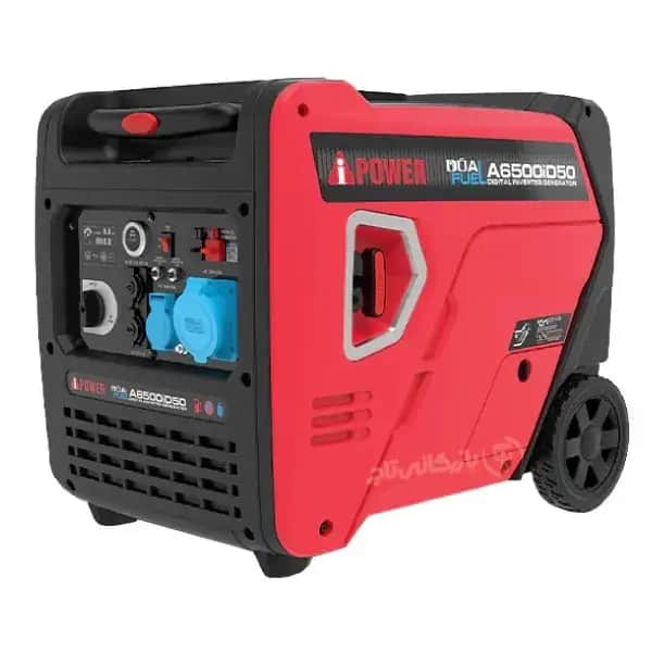 موتور برق 6.5 کیلووات دوگانه‌سوز سایلنت تک فاز ریموت استارت اینورتر AiPOWER مدل A6500iD50 - تصویر 1