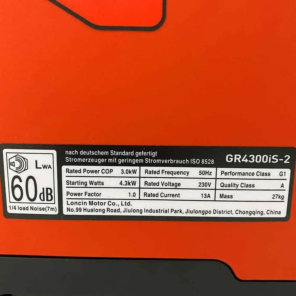 موتور برق سایلنت لانسین مدل GR4300IS-2 ظرفیت ۴٫۳ کیلووات تک فاز - تصویر 4