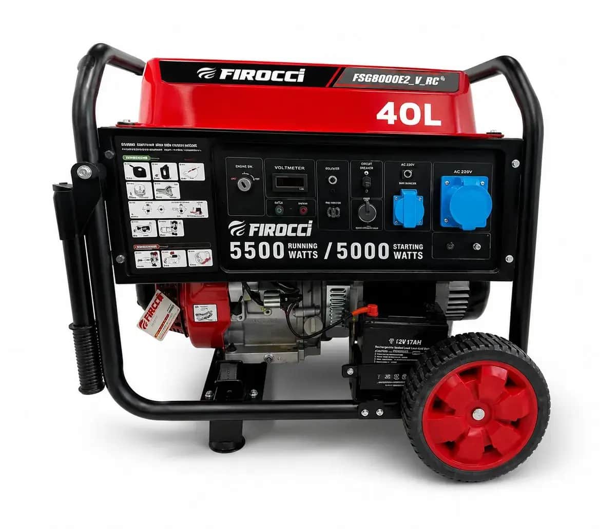 موتور برق 5.5 کیلو وات ریموت دار فیروچی  مدل FSG8000E2-V-RC - تصویر 1