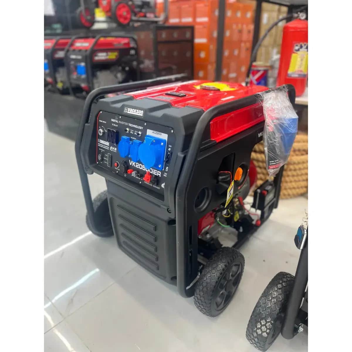 موتور برق ۱۰.۵ کیلووات سه گانه سوز تک فاز ریموت استارت اینورتری واکسون مدل VK20500iER+GLN - تصویر 1