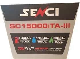 موتوربرق 13 کیلوات سه گانه سوز سایلنت سه فاز ریموت استارت اینورتری با خروجی ATS سنسی مدل SC15000iTA-III - تصویر 3