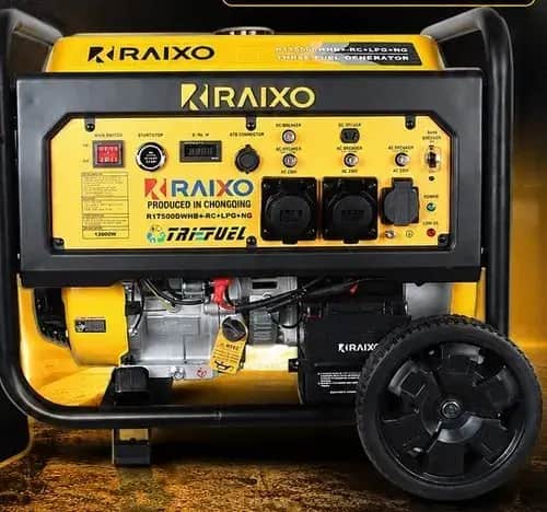 موتور برق 12 کیلووات بنزینی تک فاز ریموت استارت راکسیو مدل R17500DWHB+RC - تصویر 1