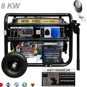 موتور برق 10 کیلووات بنزینی تک فاز ریموت استارت آسترا مدل AST10000E2R - تصویر 1
