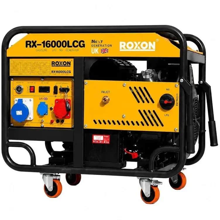 موتور برق 12 کیلووات سه گانه سوز سه فاز استارتی  راکسون مدل RX-16000LCG - تصویر 1