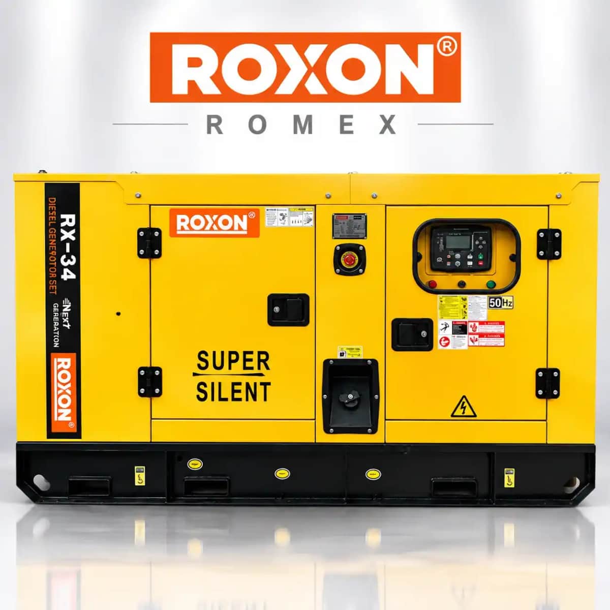 موتور برق 34 کیلووات دیزلی سایلنت سه فاز استارتی ATS راکسون, ROXON مدل RX-34 - تصویر 1
