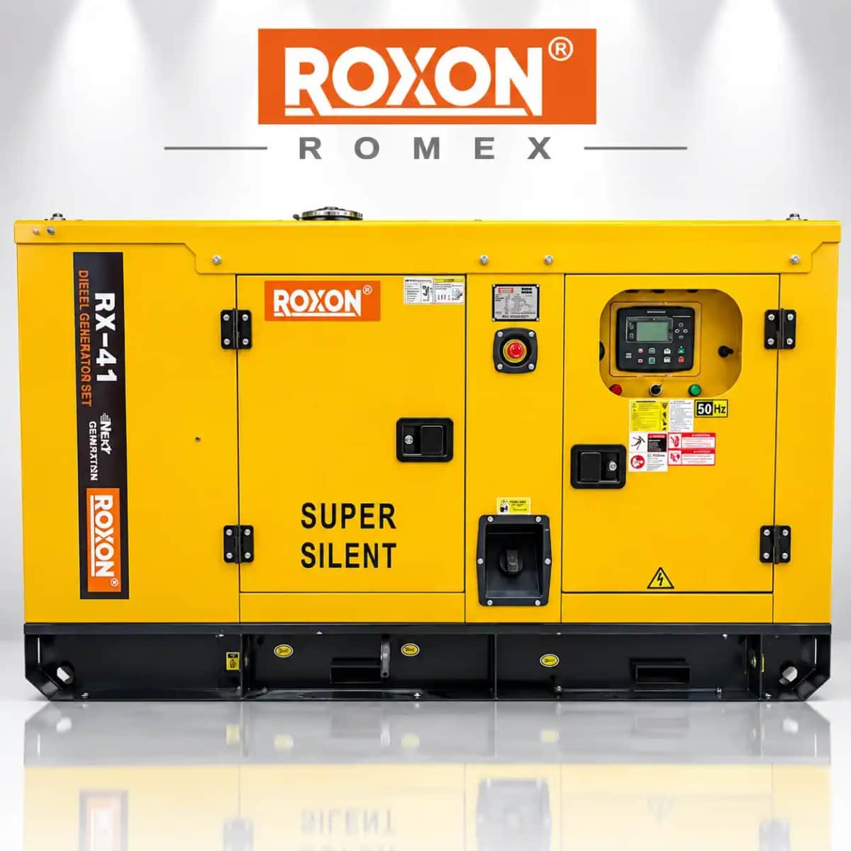 موتور برق 41 کیلووات دیزلی سایلنت سه فاز استارتی ATS راکسون, ROXON مدل RX-41 - تصویر 1