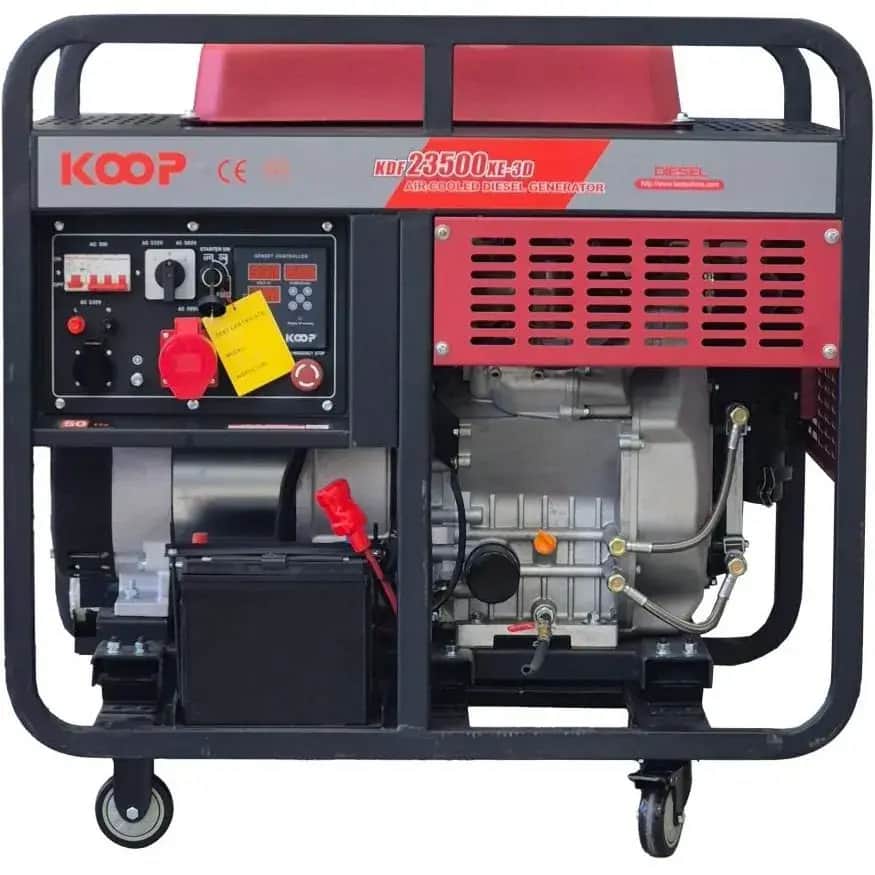 موتور برق 16 کیلووات تک فاز و سه فاز استارتی دیزلی کوپ KDF23500 XE-3D - تصویر 1