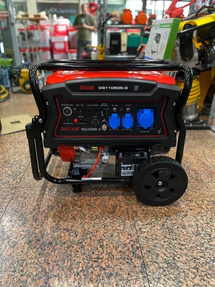 موتور برق 8.5 کیلووات تکفاز دوگانه سوز بدون ATSدوکار مدلDGLG11050E -D - تصویر 1