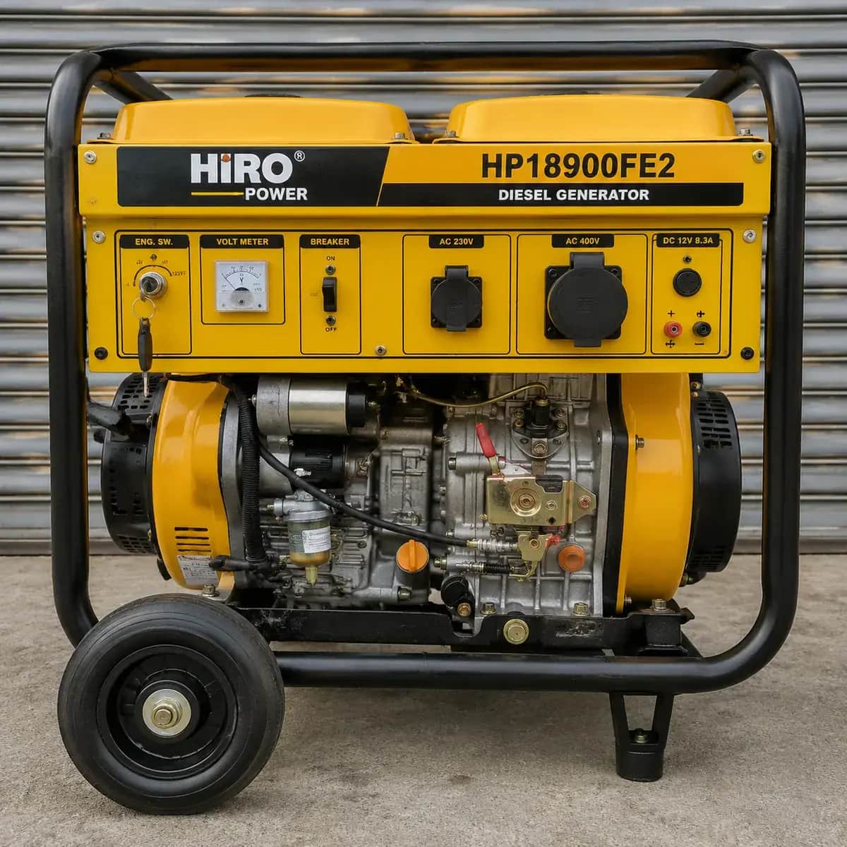 موتور برق ۷.۵ کیلووات تک فاز استارتی بنزینی هیرو پاور مدل HP18900FE2 - تصویر 1