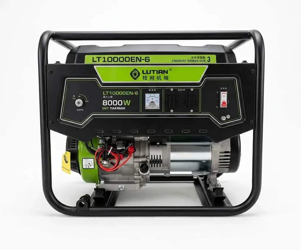 موتور برق 7.5 کیلووات بنزینی تکفاز استارتی لوتیان مدل LT10000EN-6 - تصویر 1