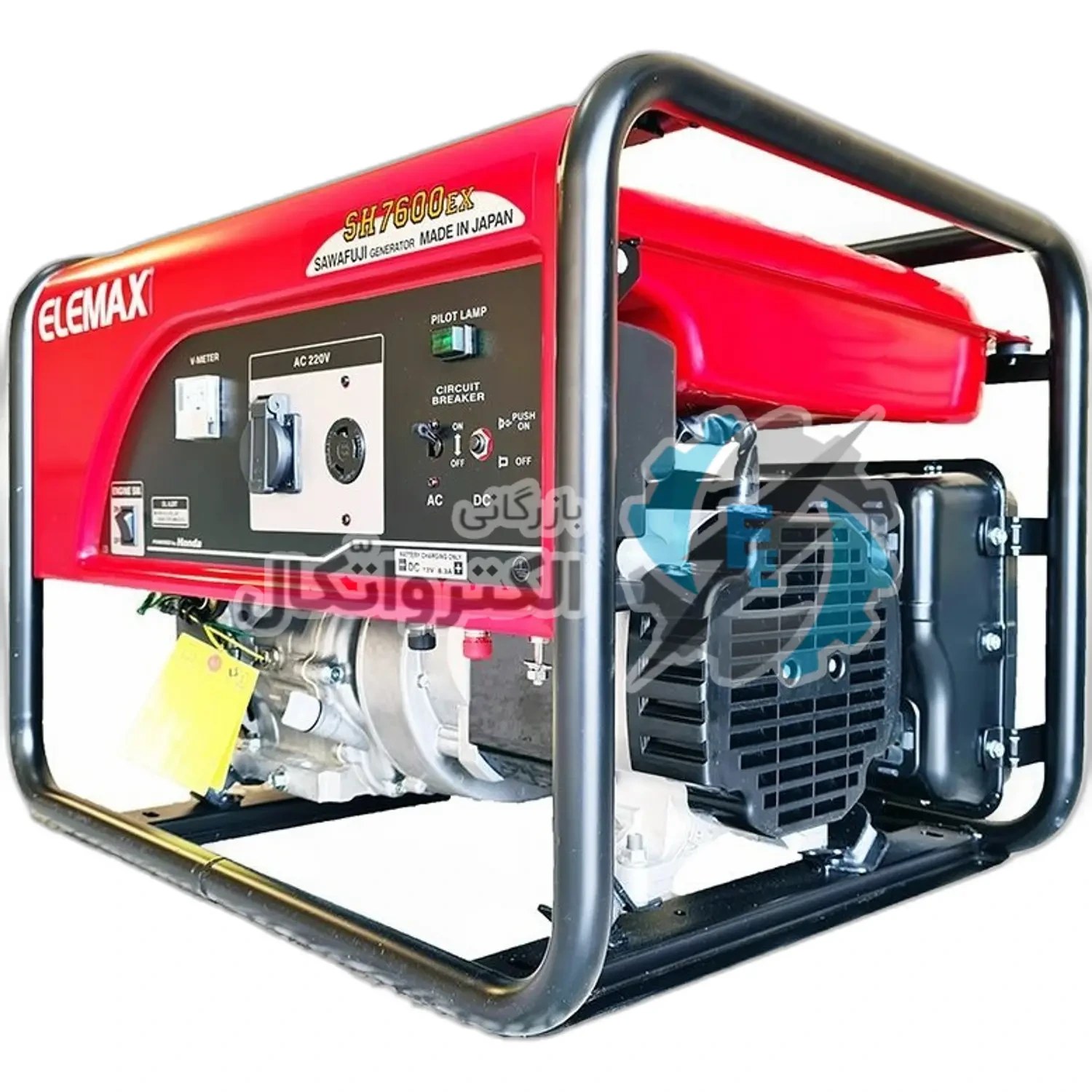 موتور برق 6.5 کیلووات بنزینی تک فاز استارتی المکس مدل SH7600EX - تصویر 4