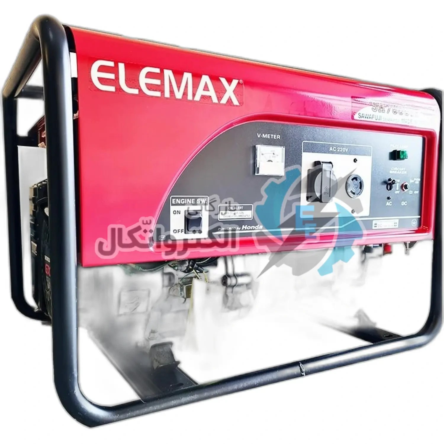 موتور برق 6.5 کیلووات بنزینی تک فاز استارتی المکس مدل SH7600EX - تصویر 5