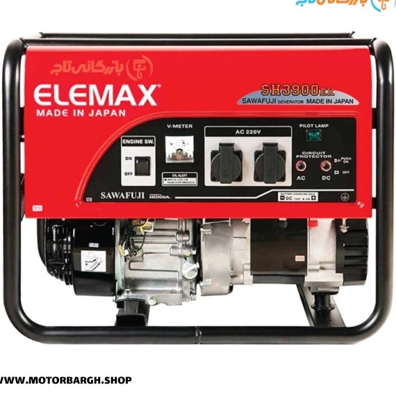 موتور برق 3.3 کیلووات بنزینی تک فاز هندلی المکس مدل SH3900EX - تصویر 3